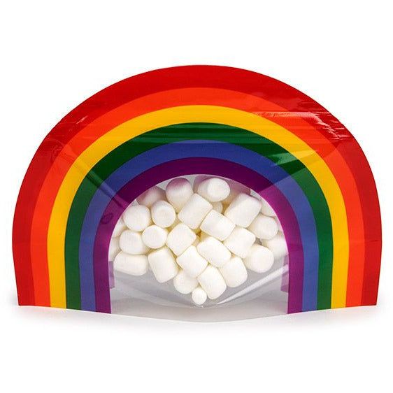 Rainbow Shaped Pouch - 8" x 3" x 5" - 5 pack - Retiring - Honey Bee Stamps