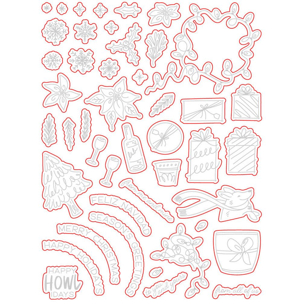 Riding By...Holiday Style - Honey Cuts - Coordinating Dies - Retiring - Honey Bee Stamps