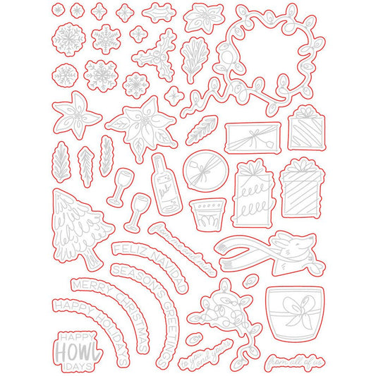 Riding By...Holiday Style - Honey Cuts - Coordinating Dies - Retiring - Honey Bee Stamps