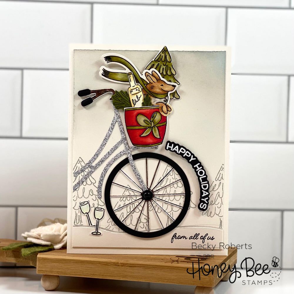 Riding By...Holiday Style - Honey Cuts - Coordinating Dies - Retiring - Honey Bee Stamps