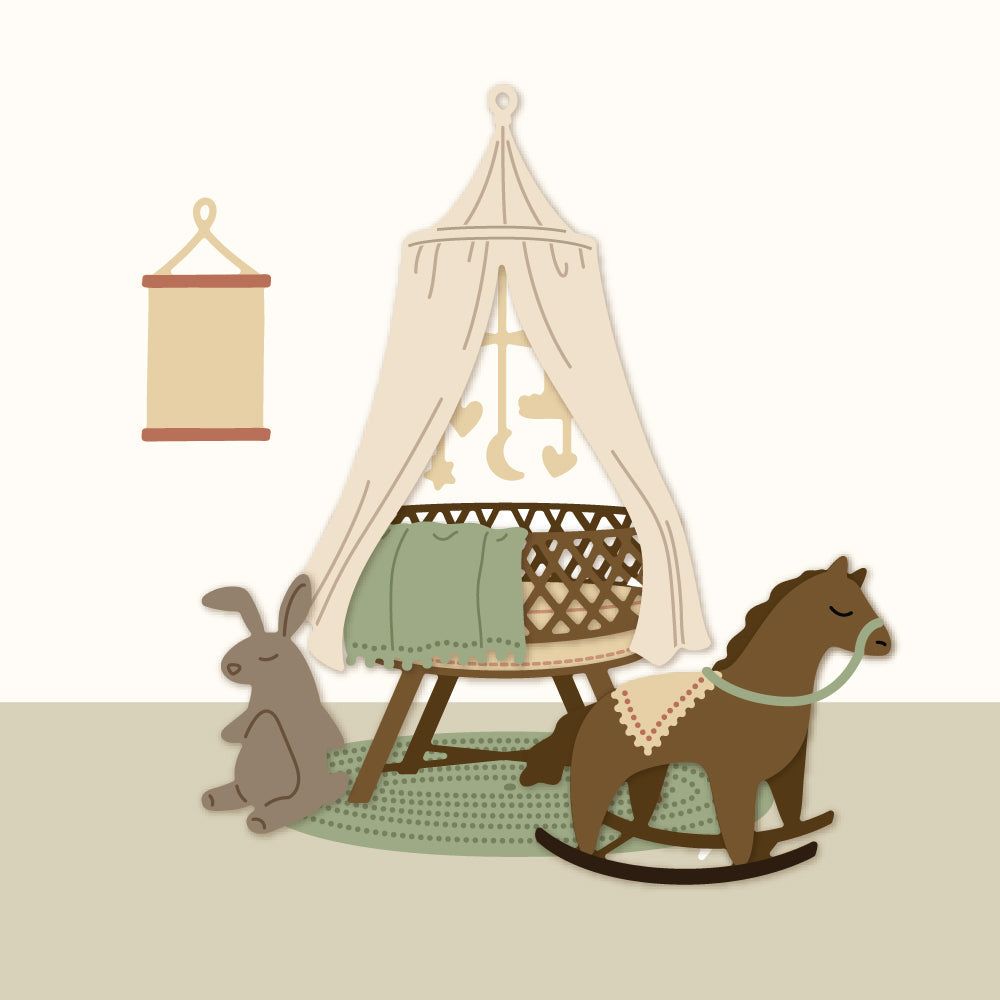 Rock - A - Bye Baby - Honey Cuts - Stand - Alone Dies - Honey Bee Stamps