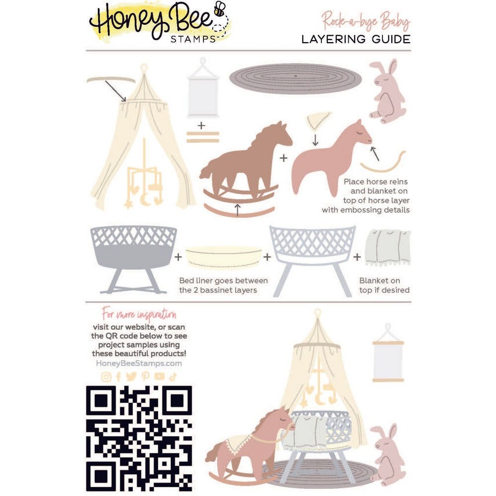 Rock - A - Bye Baby - Honey Cuts - Stand - Alone Dies - Honey Bee Stamps