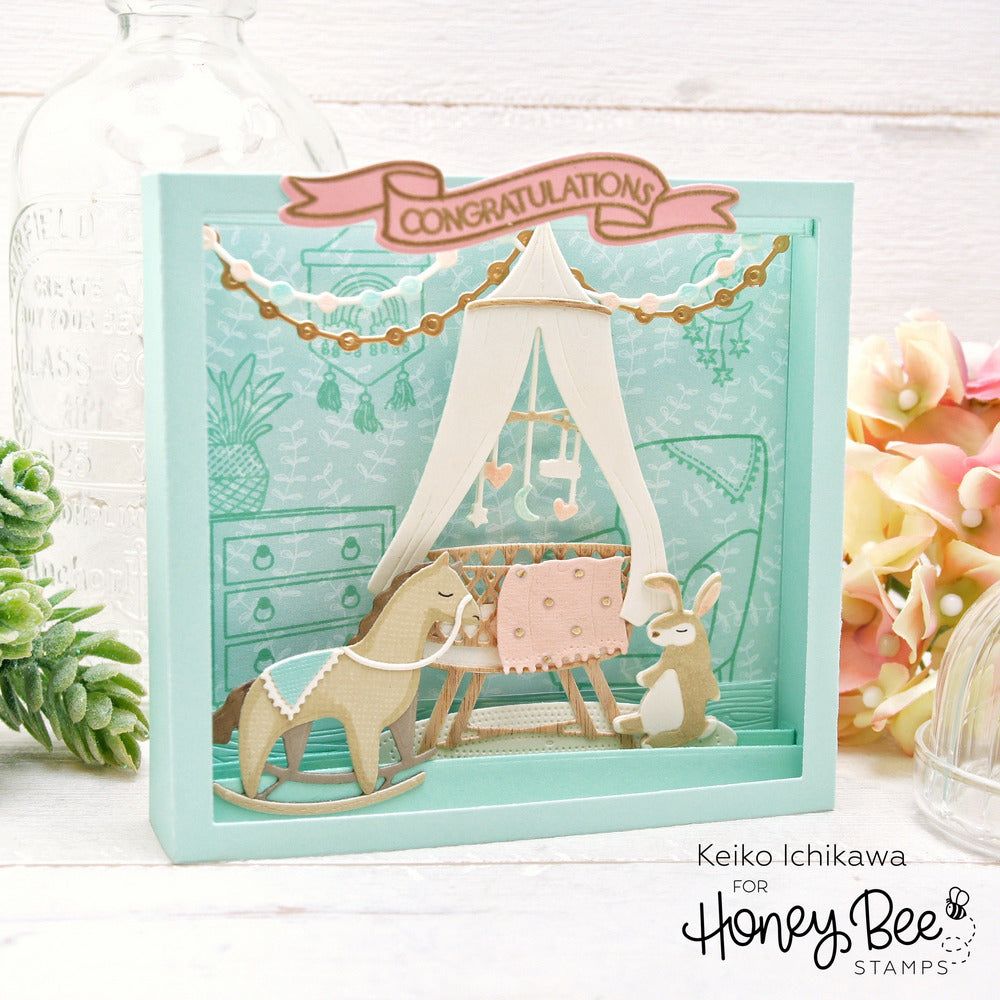 Rock - A - Bye Baby - Honey Cuts - Stand - Alone Dies - Honey Bee Stamps