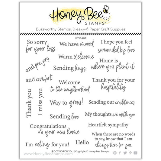 Rooting For You - 6x6 Stamp Set - Honey Bee Stamps