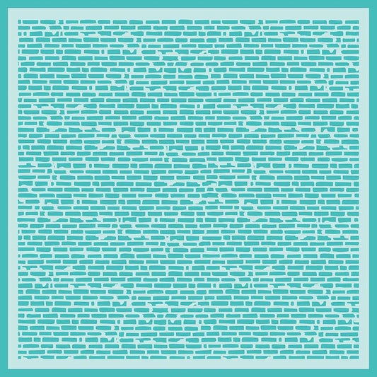 Salvaged Brick - 6"x6" Background Stencil - Honey Bee Stamps