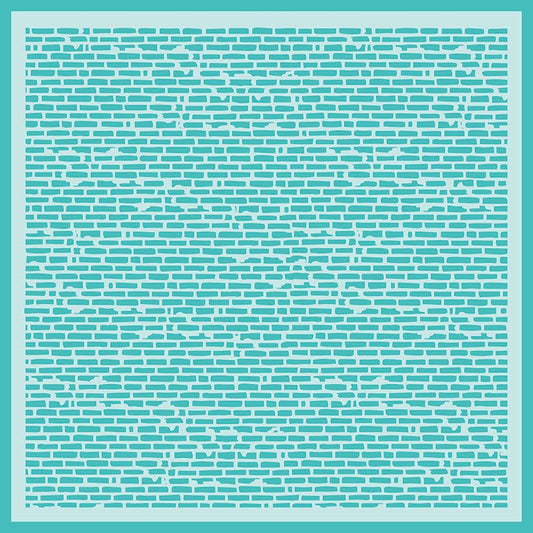 Salvaged Brick - 6"x6" Background Stencil - Honey Bee Stamps