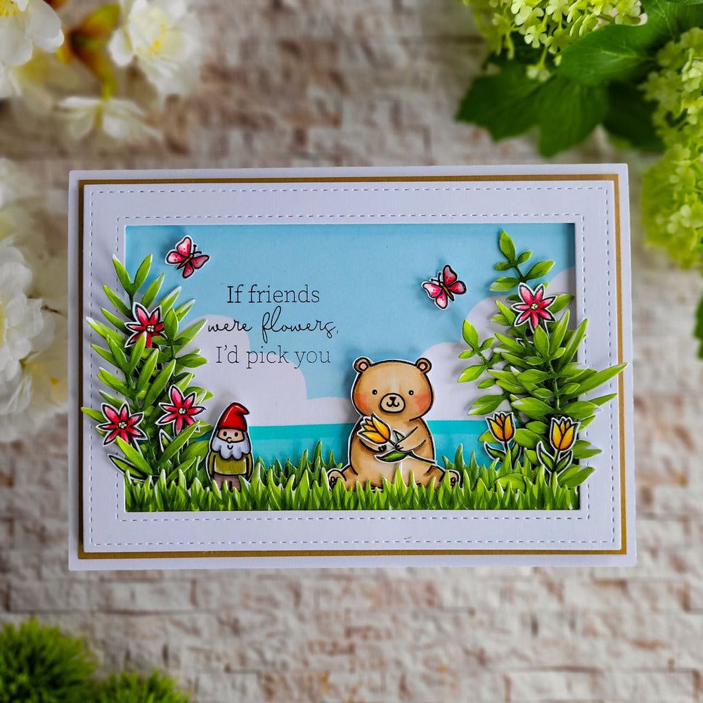 Sandie And Sis - 6x8 Photopolymer Stamp Set - Retiring - Honey Bee Stamps