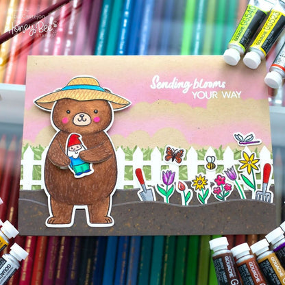 Sandie And Sis - 6x8 Photopolymer Stamp Set - Retiring - Honey Bee Stamps