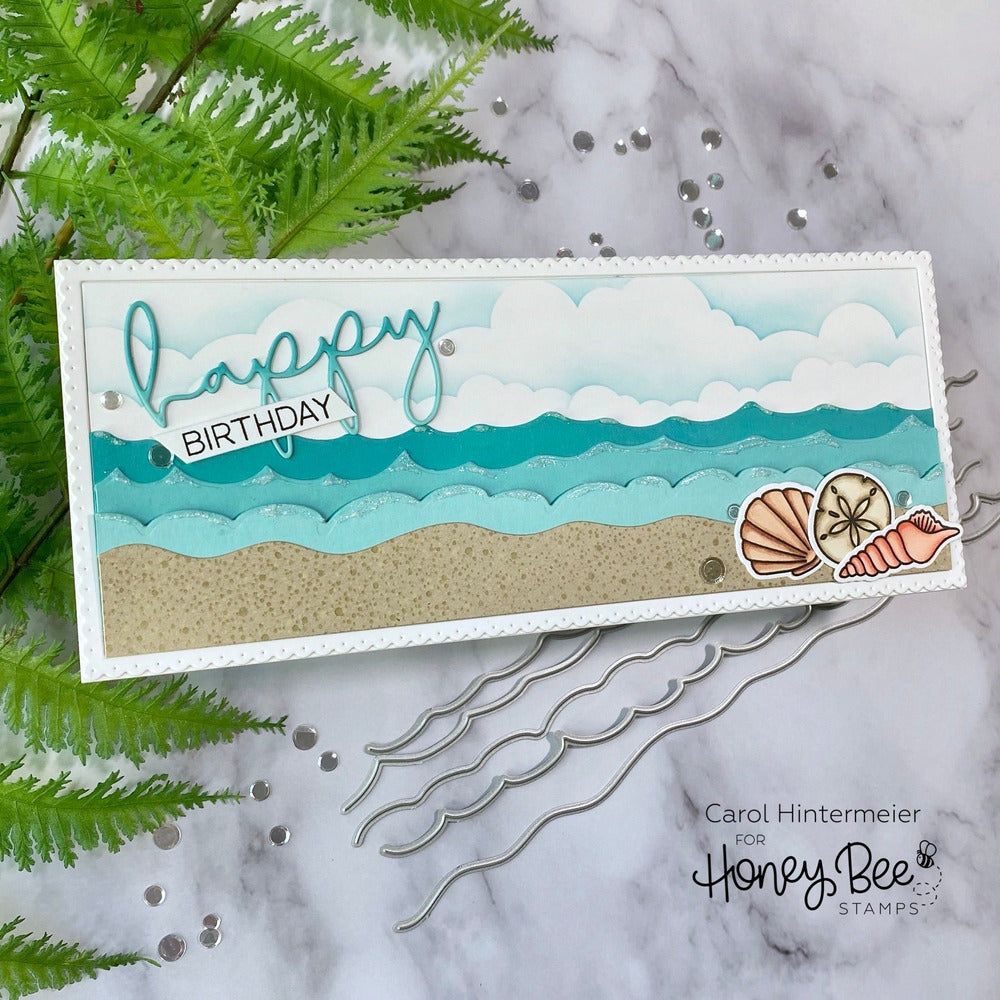 Sandy Shores - 6x6 Photopolymer Stamp Set - Honey Bee Stamps