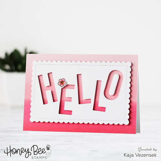 Scallop A2 Card Frames - Honey Cuts - Honey Bee Stamps