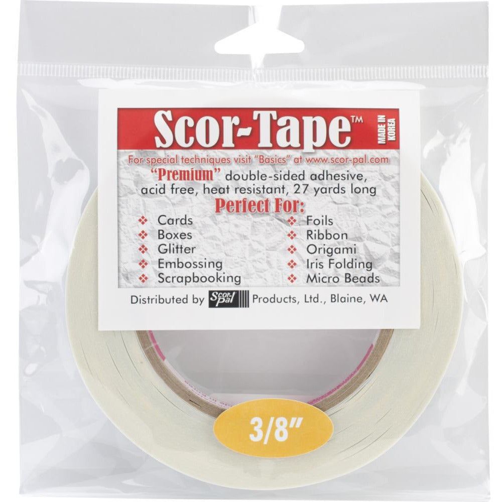 Scor - Tape 3/8" Wide - 27 Yards Double Sided Adhesive .375" - Honey Bee Stamps