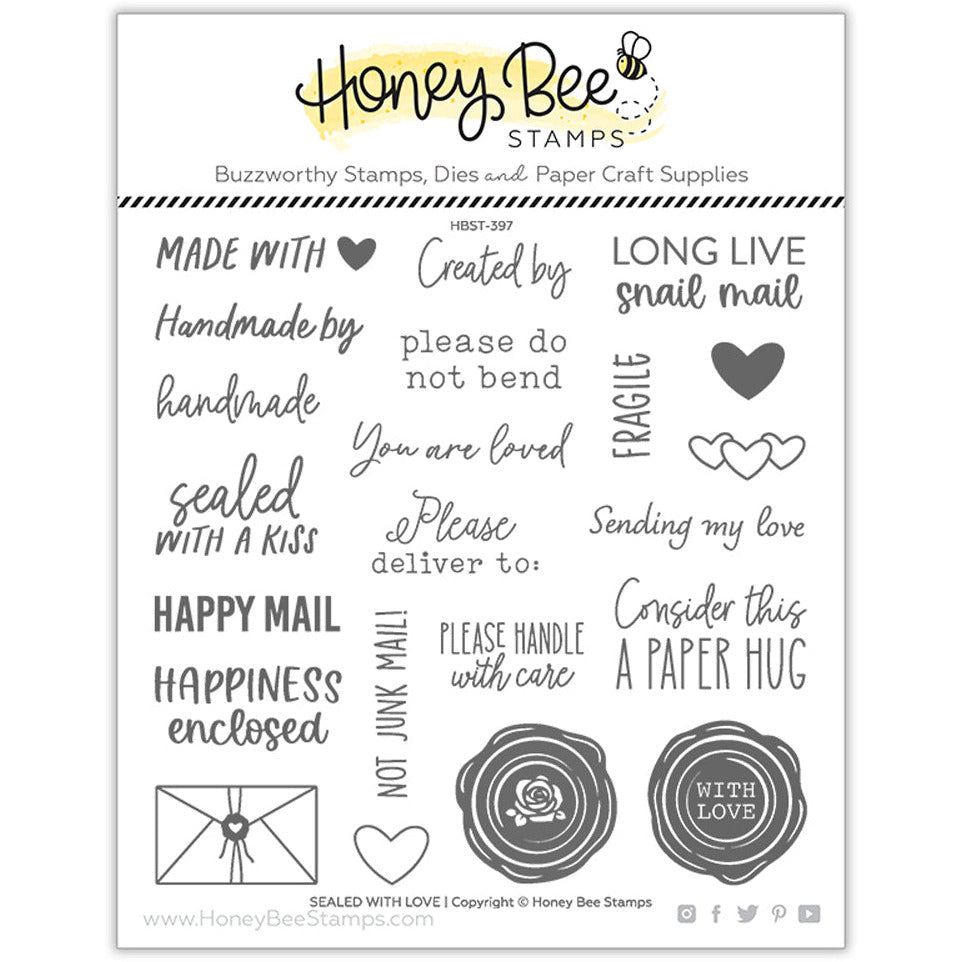 Sealed With Love - 6x6 Photopolymer Stamp Set - Honey Bee Stamps