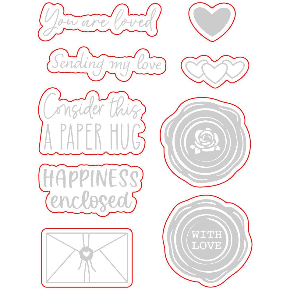 Sealed With Love - Honey Cuts - Coordinating Dies - Honey Bee Stamps