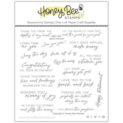 Seas The Day - 6x6 Photopolymer Stamp Set - Honey Bee Stamps