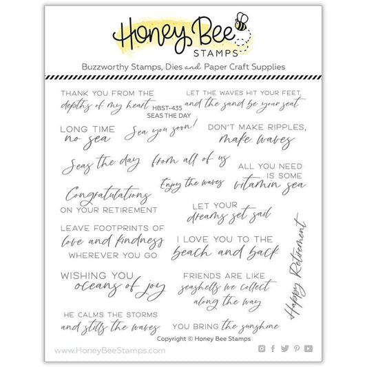 Seas The Day - 6x6 Photopolymer Stamp Set - Honey Bee Stamps