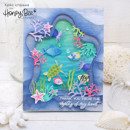 Seas The Day - 6x6 Photopolymer Stamp Set - Honey Bee Stamps
