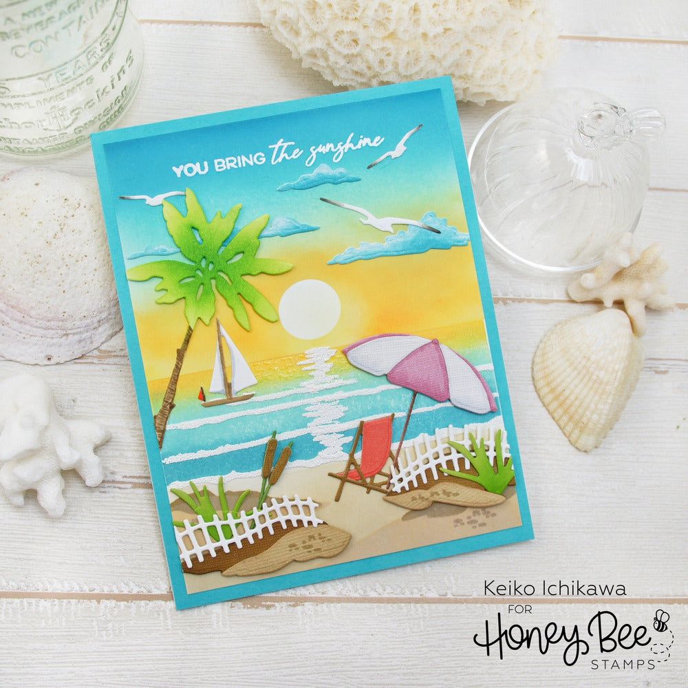 Seas The Day - 6x6 Photopolymer Stamp Set - Honey Bee Stamps