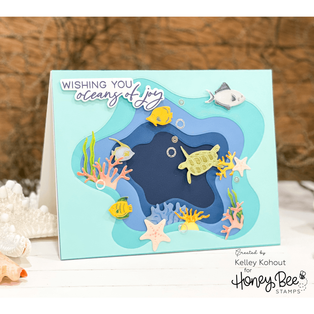 Seas The Day - 6x6 Photopolymer Stamp Set - Honey Bee Stamps