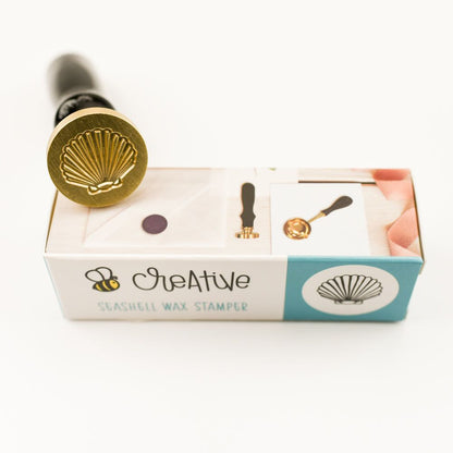 Seashell - Wax Stamper - Honey Bee Stamps
