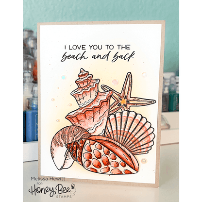 Seashells - 6x8 Photopolymer Stamp Set - Honey Bee Stamps