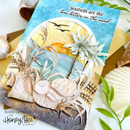Seashells - Honey Cuts - Coordinating Dies - Honey Bee Stamps