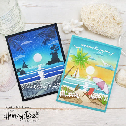 Seaside Summer - 6x8 Photopolymer Stamp Set - Honey Bee Stamps
