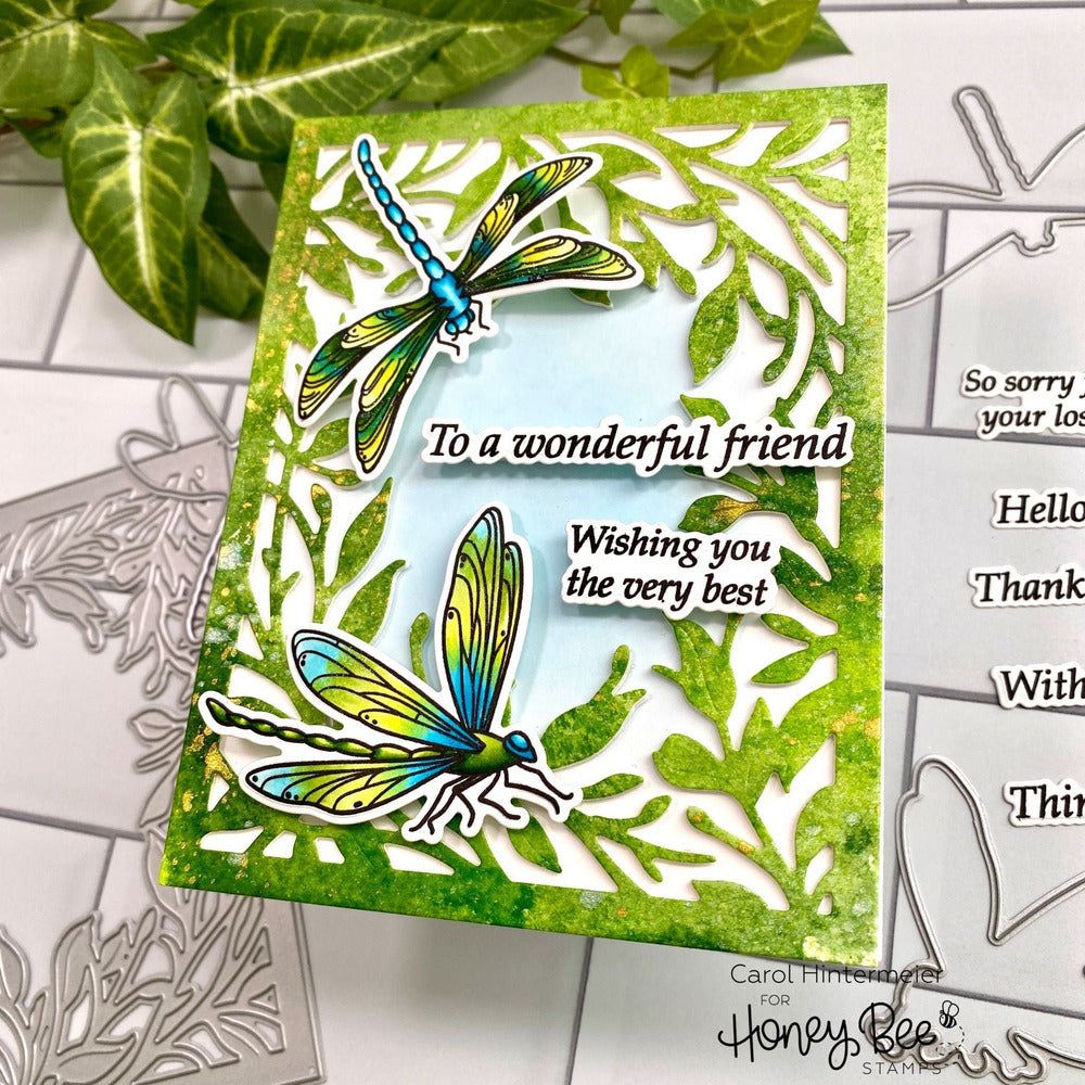 Secret Garden A2 Cover Plate - Honey Cuts - Stand - Alone Dies - Honey Bee Stamps