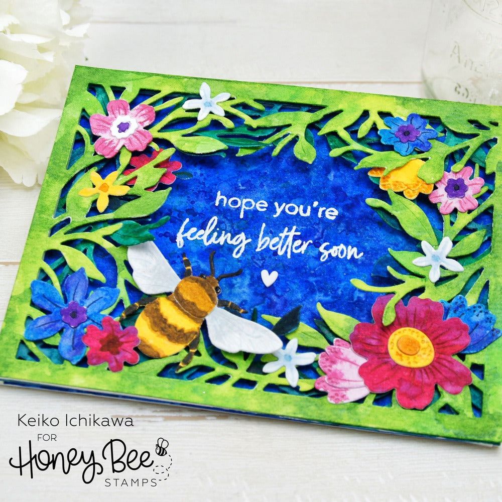 Secret Garden A2 Cover Plate - Honey Cuts - Stand - Alone Dies - Honey Bee Stamps