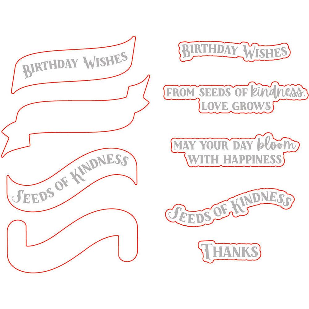 Seeds Of Kindness - Honey Cuts - Coordinating Dies - Honey Bee Stamps