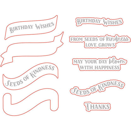 Seeds Of Kindness - Honey Cuts - Coordinating Dies - Honey Bee Stamps