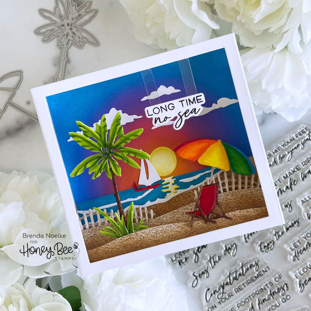 Shoreline Scene Builder - Honey Cuts - Stand - Alone Dies - Honey Bee Stamps