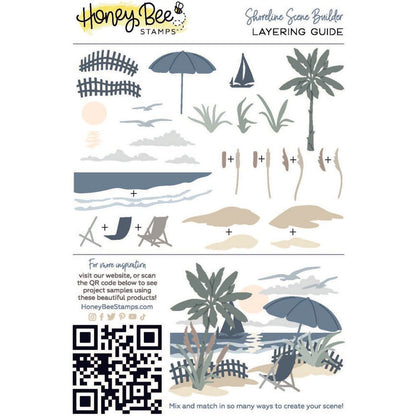 Shoreline Scene Builder - Honey Cuts - Stand - Alone Dies - Honey Bee Stamps