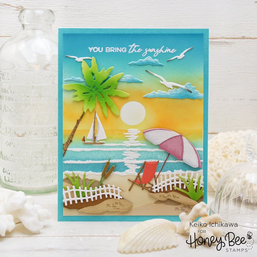 Shoreline Scene Builder - Honey Cuts - Stand - Alone Dies - Honey Bee Stamps