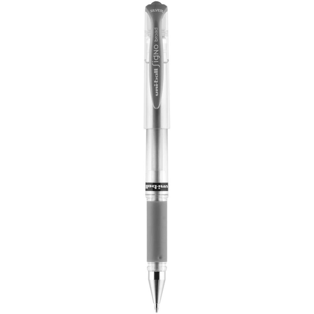 Silver Ink Uni - Ball Gel Impact Pen - Broad Point - Honey Bee Stamps