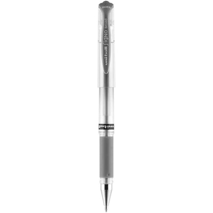 Silver Ink Uni - Ball Gel Impact Pen - Broad Point - Honey Bee Stamps