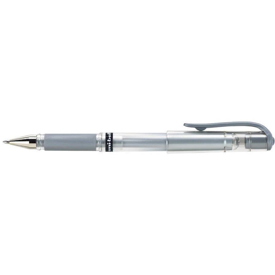 Silver Ink Uni - Ball Gel Impact Pen - Broad Point - Honey Bee Stamps