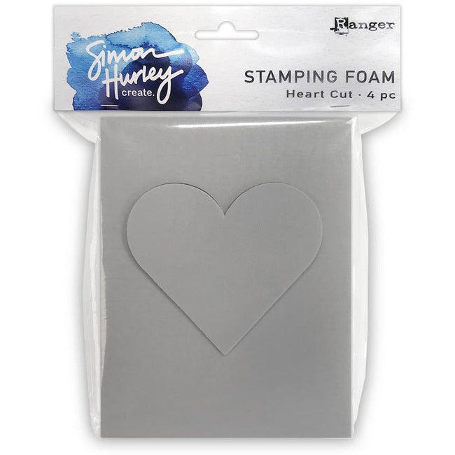 Simon Hurley Stamping Foam 4pc Heart Cut - Honey Bee Stamps