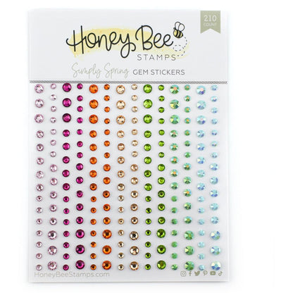 Simply Spring Gem Stickers - 210 Count - Honey Bee Stamps