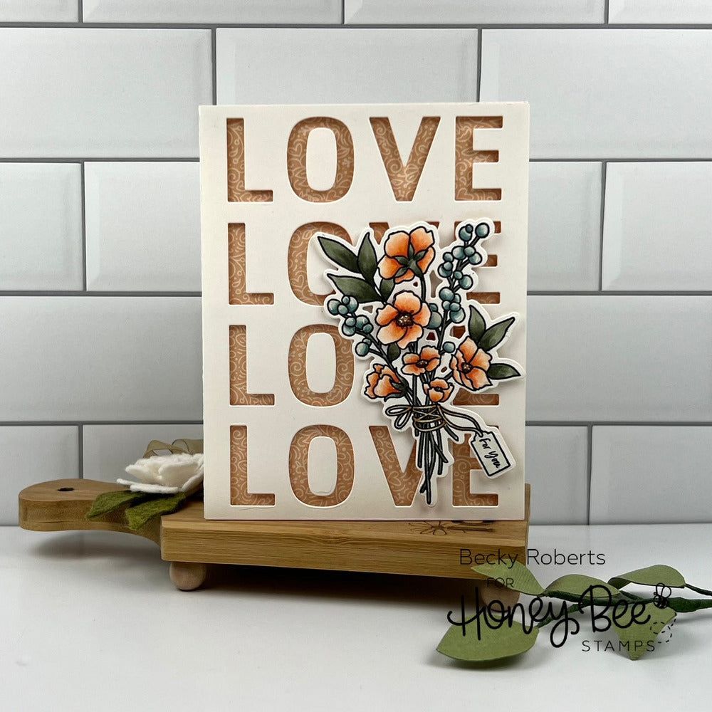 Simply Stated - 6x6 Photopolymer Stamp Set - Retiring - Honey Bee Stamps