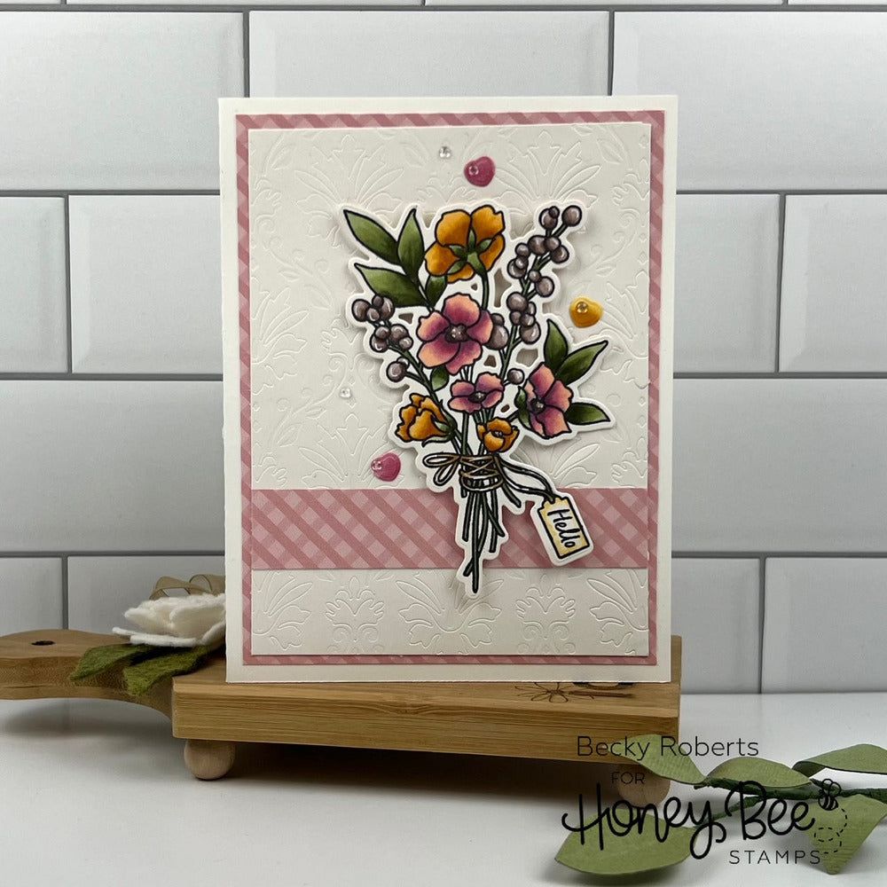 Simply Stated - 6x6 Photopolymer Stamp Set - Retiring - Honey Bee Stamps