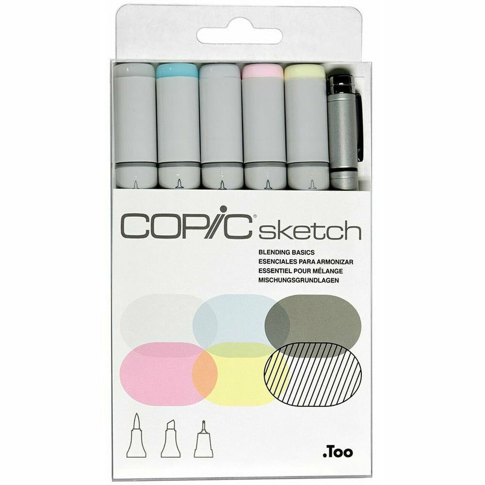 Sketch Markers by Copic - Blending Basics - 6 Pack Set - Clearance