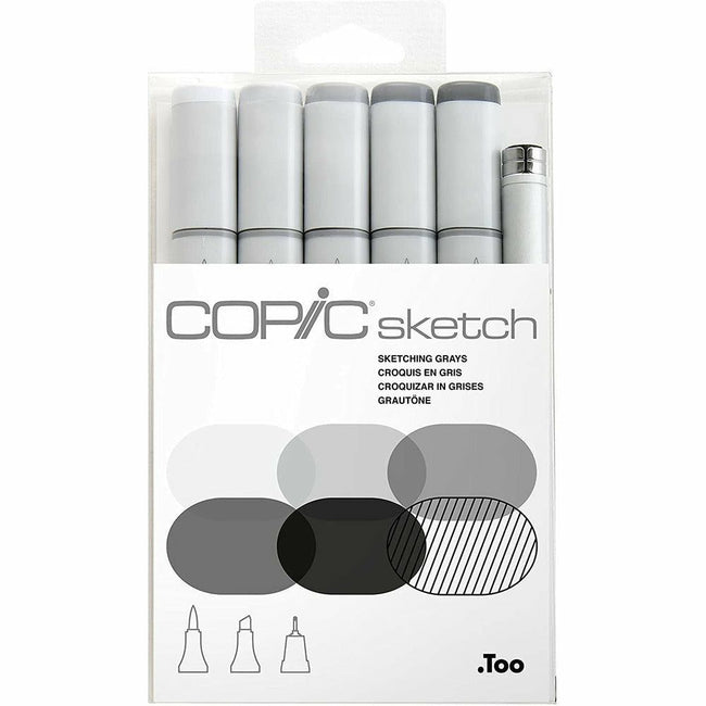 Sketch by Copic - Grays - 6pkg - Honey Bee Stamps