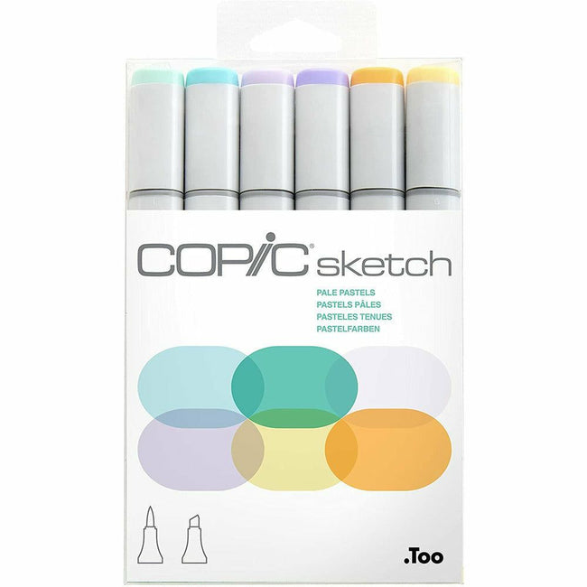 Sketch by Copic - Pale Pastels - 6pkg - Honey Bee Stamps