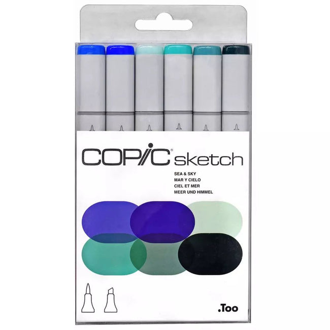 Sketch by Copic - Sea & Sky - 6pkg - Honey Bee Stamps