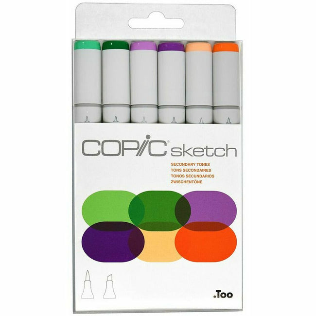Sketch by Copic - Secondary Tones - 6pkg - Honey Bee Stamps
