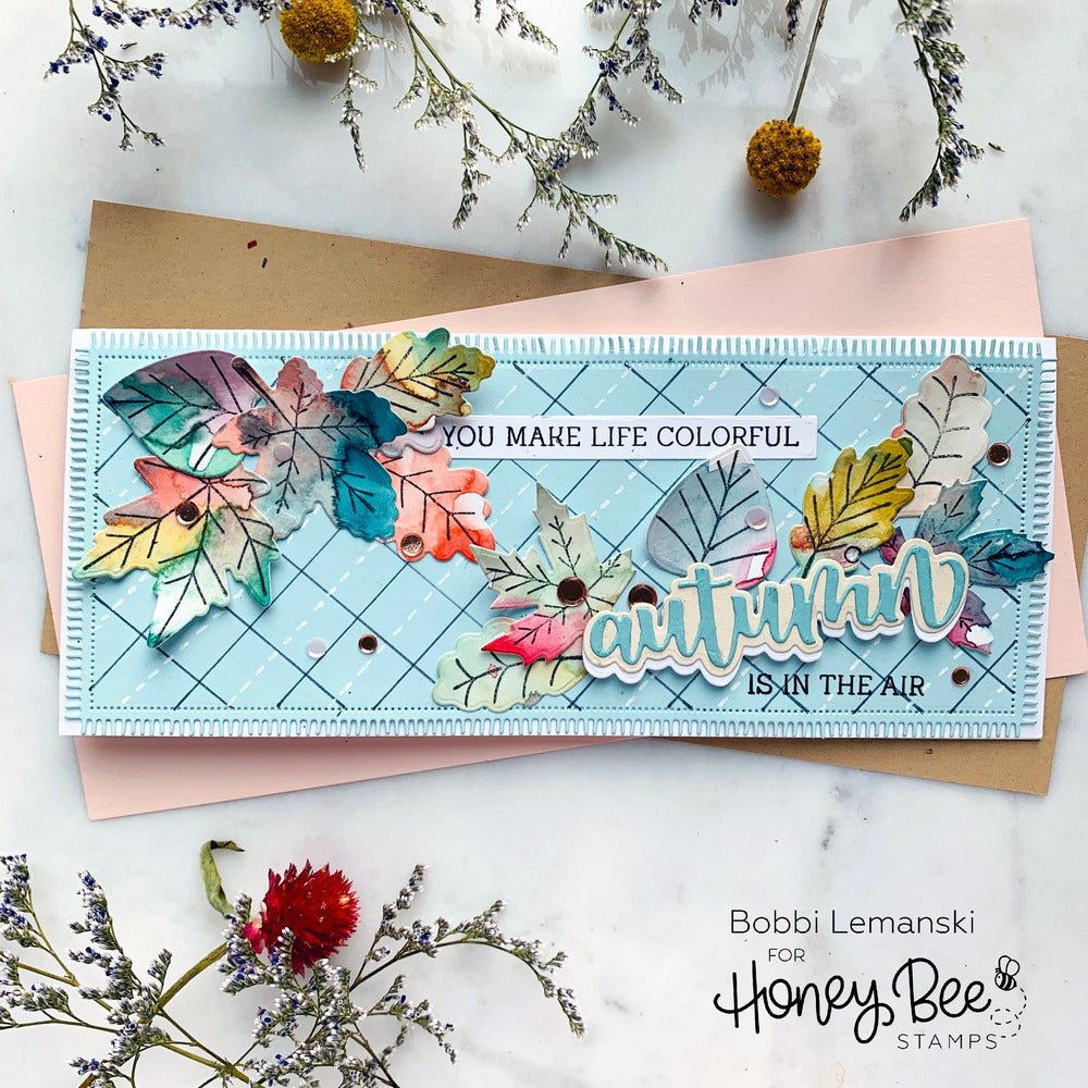 Slimline Sentiments: Blanket - Honey Cuts - Retiring - Honey Bee Stamps