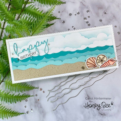 Slimline Sentiments: Eyelet - Honey Cuts - Stand - Alone Dies - Retiring - Honey Bee Stamps