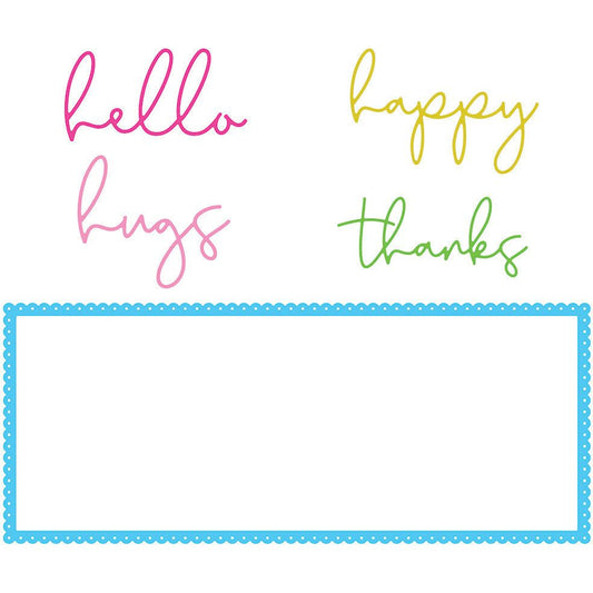 Slimline Sentiments: Eyelet - Honey Cuts - Stand - Alone Dies - Retiring - Honey Bee Stamps