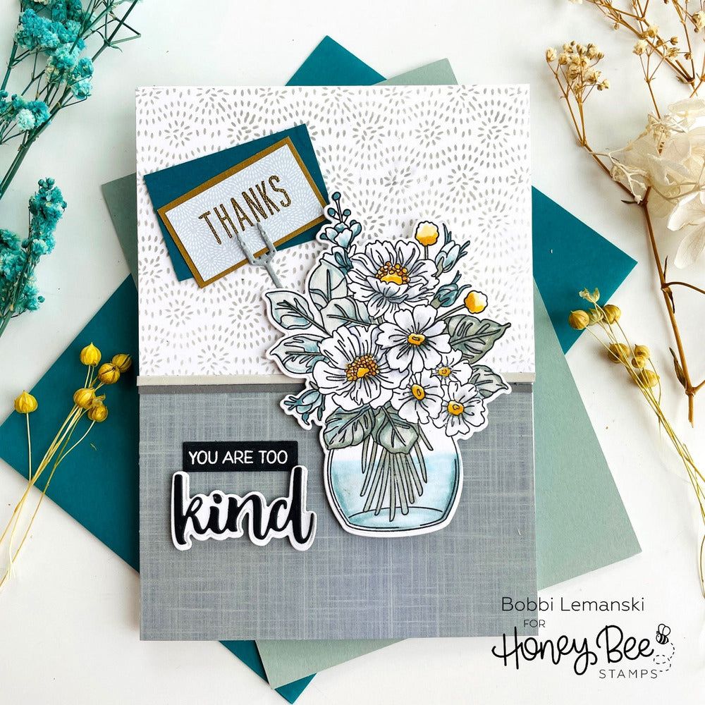 Small Card, Big Hug - 4x6 Stamp Set - Honey Bee Stamps