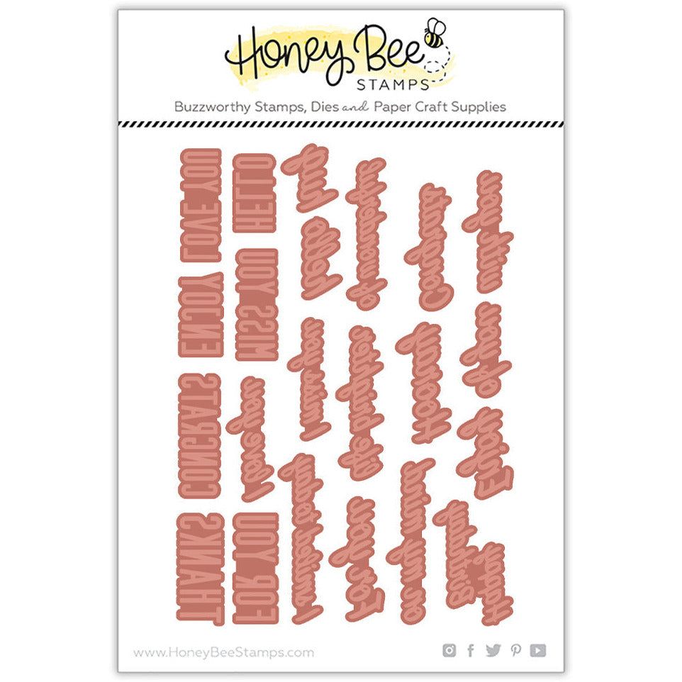 Small Card - Hot Foil Plate - Honey Bee Stamps